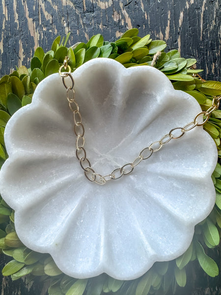 Charm Bar Chain - Large Oval Paperclip