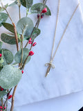Gold Bow Necklace