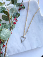 Silver Textured Heart Necklace