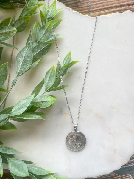 Silver Coin Necklace