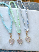 Blue Oregon Mixed Opal Knotted Necklace