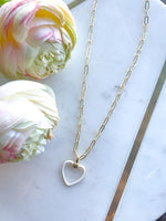 Enamel Heart Necklace