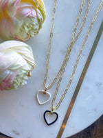 Enamel Heart Necklace