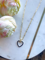 Enamel Heart Necklace