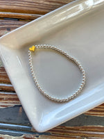 3mm Heart Bead Bracelet
