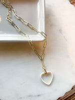 Enamel Heart Necklace