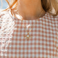 Sunburst Chain Necklace