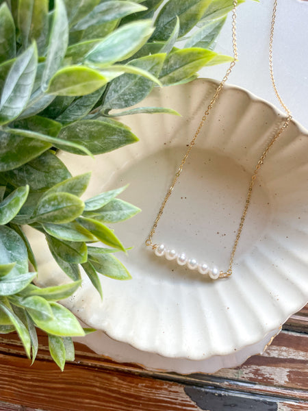 Pearl Bar Necklace