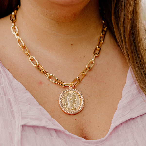 Rose Gold/Gold Coin Necklace