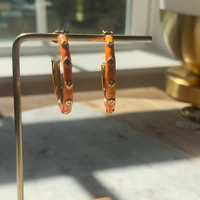 Color Studded Hoops