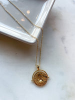 Gold Galaxy Charm Necklace