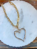 Oversized Heart Necklace'