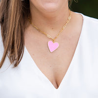 Pink and Gold Heart