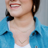 Black Chevron Pendant