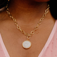 White Stone Necklace
