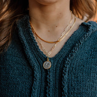 Small Gold/Silver Coin Necklace