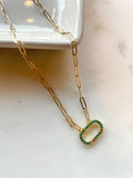 Colored Clasp Necklace
