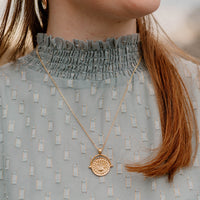 Gold Galaxy Charm Necklace
