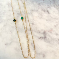 Drop Charm Necklace