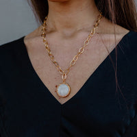 White Stone Necklace